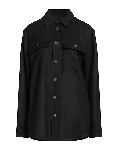 DRUMOHR Solid colour shirts & blouses Black 88% Virgin Wool, 6% Silk, 6% Cashmere