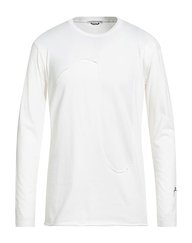 GREY DANIELE ALESSANDRINI Basic T-Shirt Weiß 100% Baumwolle