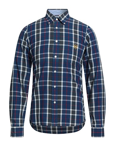 GANT Checked shirt Navy blue 100% Cotton