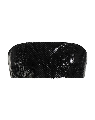 MAISON MARGIELA Top Black 100% Reticulated python snakeskin
