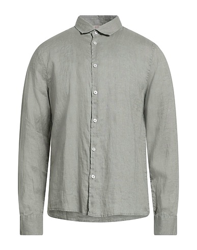 SEINSE Chemise de couleur unie Kaki 100% Lin