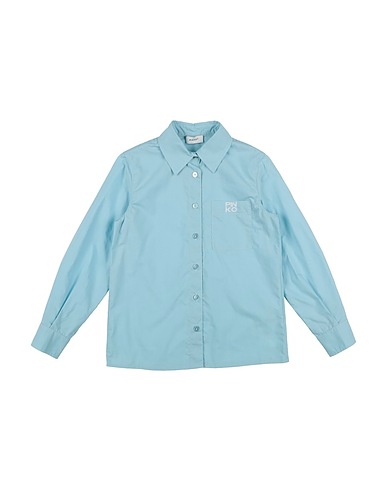 PINKO UP Solid colour shirts & blouses Light blue 100% Cotton