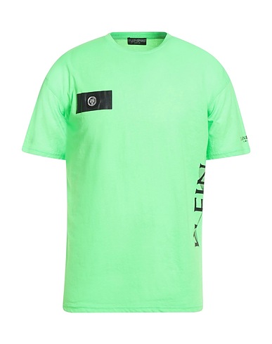 PLEIN SPORT T-shirt SWIM Green 65% Polyester, 35% Cotton