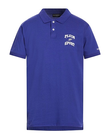 PLEIN SPORT Polo shirt SWIM Purple 65% Polyester, 35% Cotton