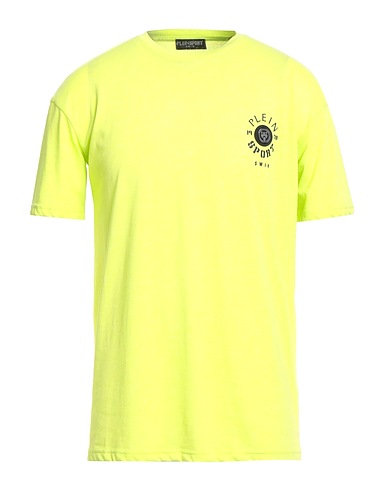 PLEIN SPORT T-shirt SWIM Lime green 100% Cotton