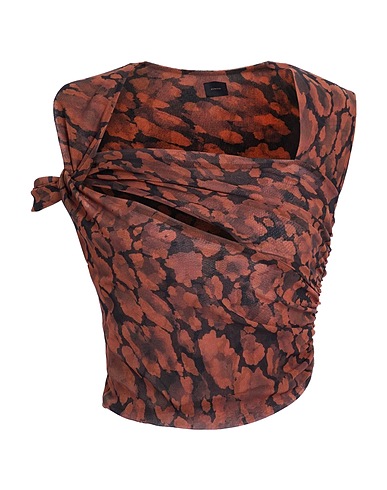 PINKO Top Brown 100% Polyamide
