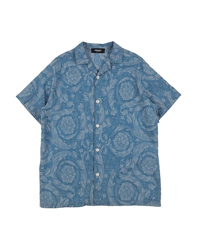 VERSACE YOUNG Denim shirt Blue 100% Cotton