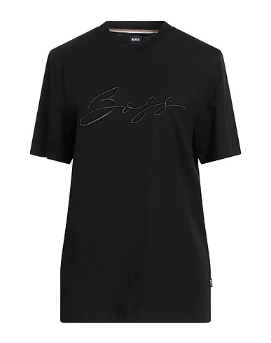 BOSS T-shirt Black 100% Cotton