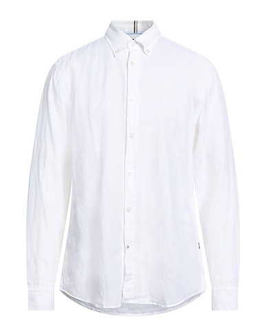 BOSS Linen shirt Ivory 100% Linen