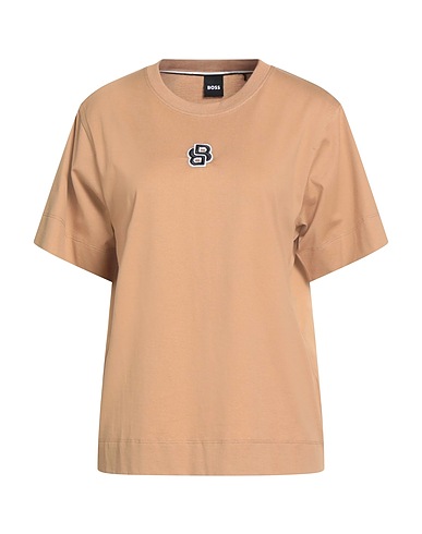 BOSS Basic T-Shirt Camel 100% Cotton, Elastane