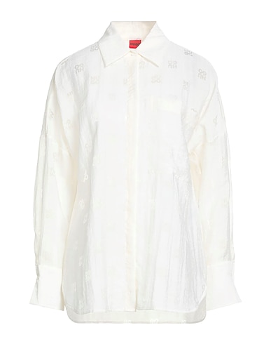 HUGO Patterned shirts & blouses Ivory 63% Viscose, 37% Polyamide