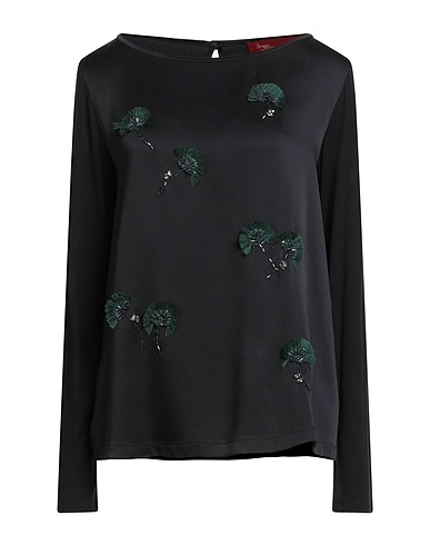 MAX MARA STUDIO Top Black 83% Acetate, 17% Viscose, Elastane