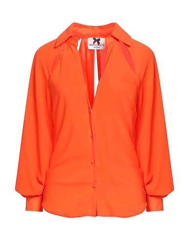 NO SECRETS Solid colour shirts & blouses Orange 100% Polyester