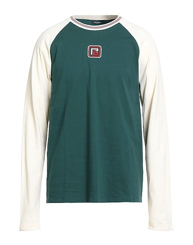 BALMAIN T-shirt Dark green 100% Cotton