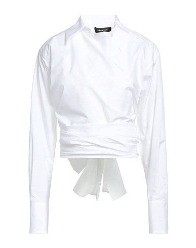 FABIANA FILIPPI Solid color shirts & blouses White 100% Cotton