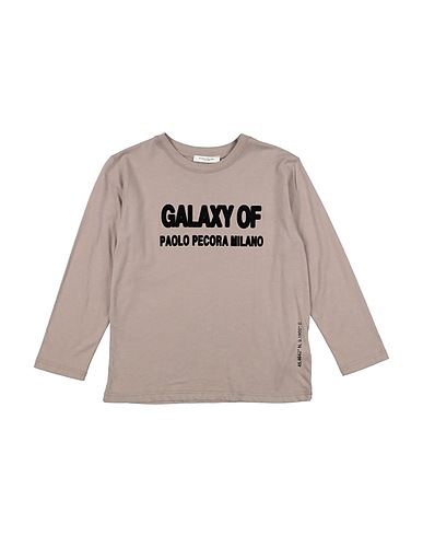 PAOLO PECORA T-shirt Taupe 50% Cotton, 50% Modal
