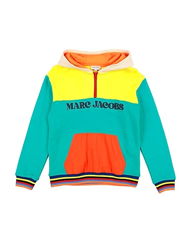 MARC JACOBS Sweatshirt Emerald green 100% Cotton, Polyester, Elastane