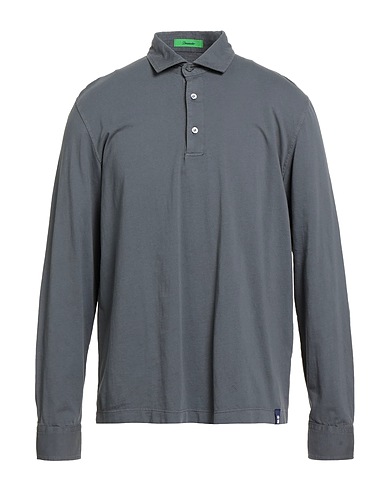 DRUMOHR Poloshirt Braungrau 100% Baumwolle