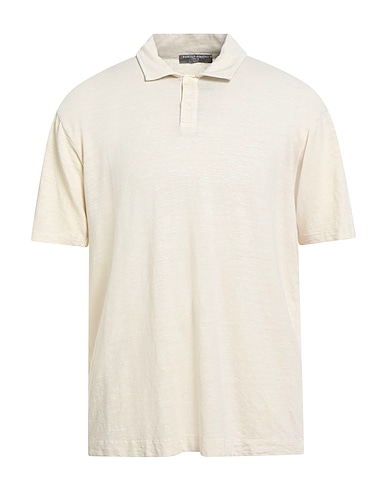DANIELE FIESOLI Polo shirt LAB Ivory 92% Linen, 8% Elastane