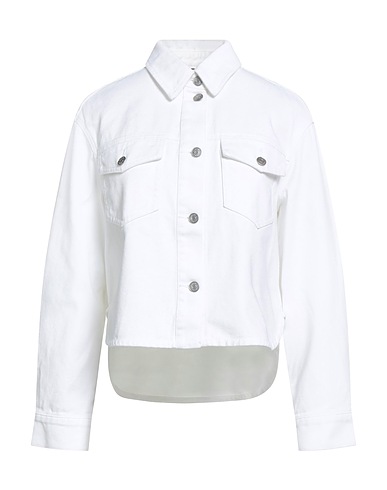 ARMANI EXCHANGE Jeanshemd Weiß 100% Baumwolle