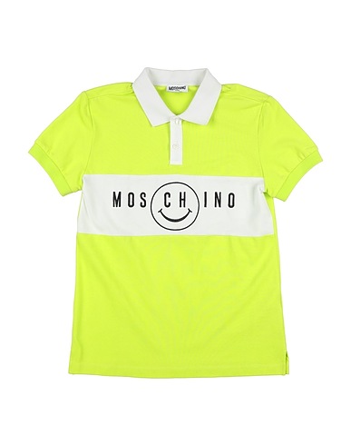 MOSCHINO TEEN Poloshirt X SMILEY WORLD® Limettengrün 95% Baumwolle, 5% Elastan, Polyester