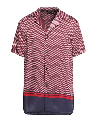 BALMAIN Patterned shirt Red 100% Polyester