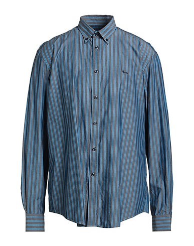 HARMONT & BLAINE Striped shirt Grey 100% Cotton