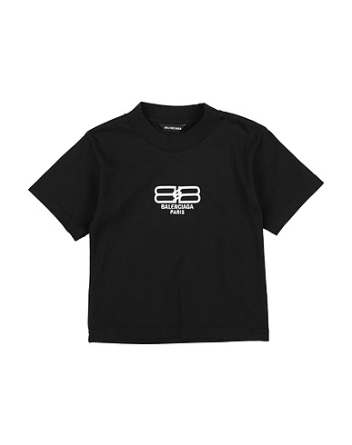BALENCIAGA KIDS T-Shirt Schwarz 100% Baumwolle
