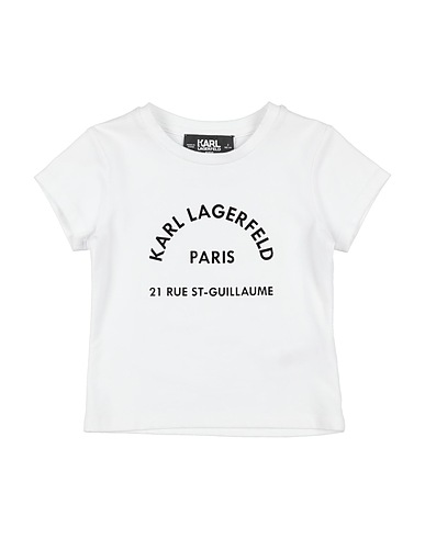 KARL LAGERFELD T-shirt KIDS White 57% Cotton, 37% Modal, 6% Elastane