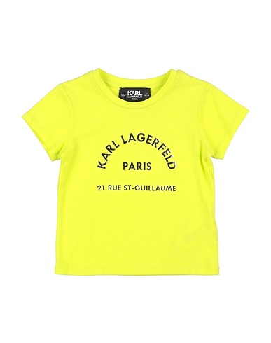 KARL LAGERFELD T-shirt KIDS Lime green 57% Cotton, 37% Modal, 6% Elastane