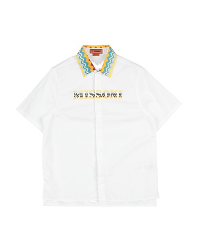 MISSONI KIDS Patterned shirt White 100% Cotton