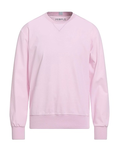 PEOPLE OF SHIBUYA Basic T-shirt Pink 63% Cotton, 29% Polyester, 8% Elastane
