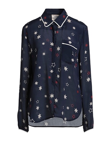 BAUM UND PFERDGARTEN Patterned shirts & blouses Midnight blue 60% Viscose, 40% Silk