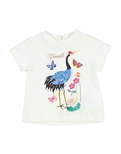 ROBERTO CAVALLI T-Shirt JUNIOR BIANCO 94% Baumwolle, 6% Elastan