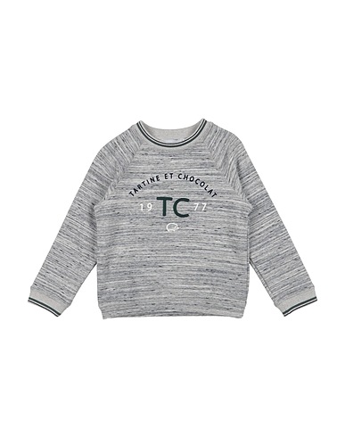 TARTINE ET CHOCOLAT Sweatshirt Light grey 77% Cotton, 23% Polyester