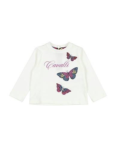 ROBERTO CAVALLI T-shirt JUNIOR White 94% Cotton, 6% Elastane