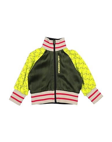 KARL LAGERFELD Sweatshirt KIDS Military green 100% Viscose, Polyester, Elastane