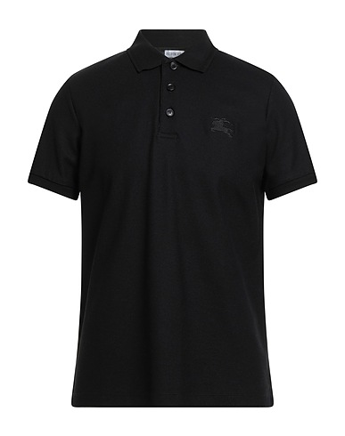 BURBERRY Poloshirt Schwarz 100% Baumwolle