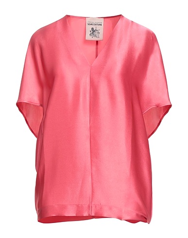 SEMICOUTURE Top Pink 74% Acetate, 26% Silk