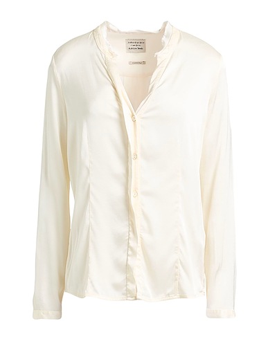 ALESSIA SANTI Solid colour shirts & blouses Ivory 97% Viscose, 3% Elastane