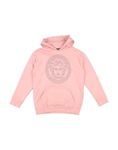 VERSACE YOUNG Sweatshirt Pink 100% Cotton, Aluminum, Elastane