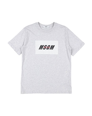 MSGM T-shirt KIDS Light grey 100% Cotton