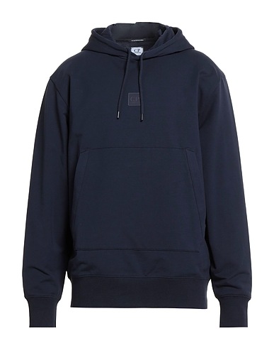 C.P. COMPANY Hooded track jacket  THE METROPOLIS SERIES Navy blue 95% Cotton, 5% Elastane