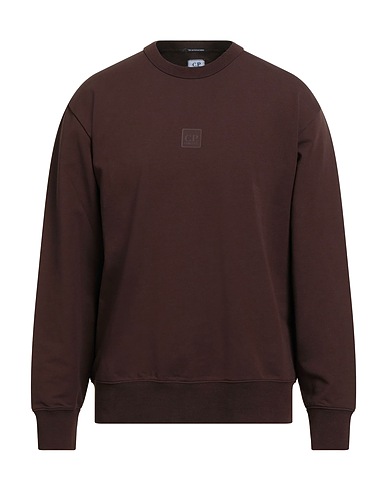 C.P. COMPANY Sweatshirt THE METROPOLIS SERIES Schokobraun 95% Baumwolle, 5% Elastan