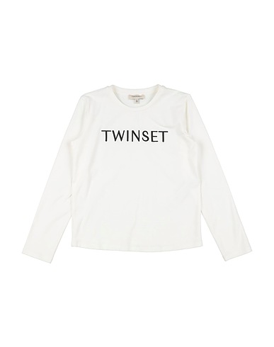 TWINSET T-shirt Off white 95% Cotone, 5% Elastan