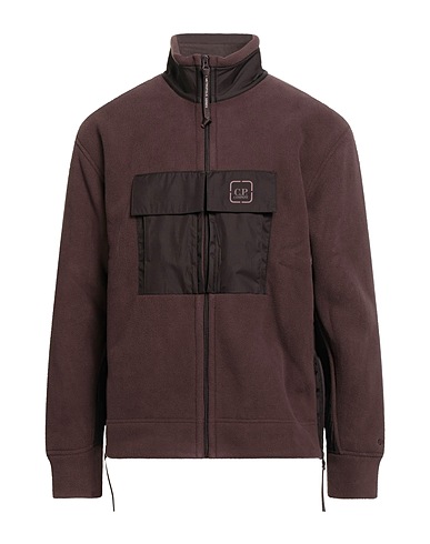 C.P. COMPANY Sweatshirt Chocolate brown 100% Polyester, Polyamide