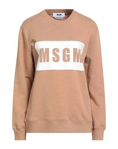 MSGM Sweatshirt Sand 100% Cotton