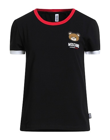 MOSCHINO Unterhemd UNDERWEAR Schwarz 93% Baumwolle, 7% Elastan