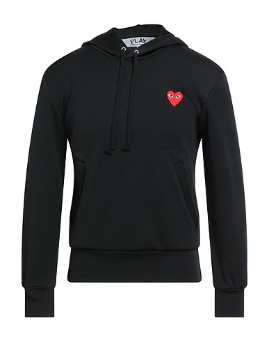 COMME des GARÇONS PLAY Hooded sweatshirt Black 100% Polyester