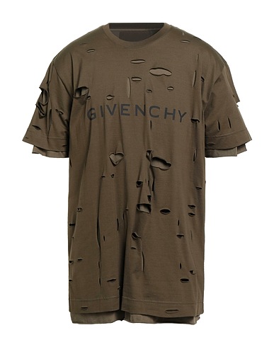 GIVENCHY T-Shirt Militärgrün 100% Baumwolle